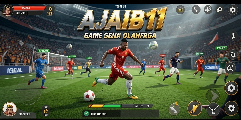Tampilan menarik dari game AJAIB11 dengan pengalaman bermain olahraga yang seru.