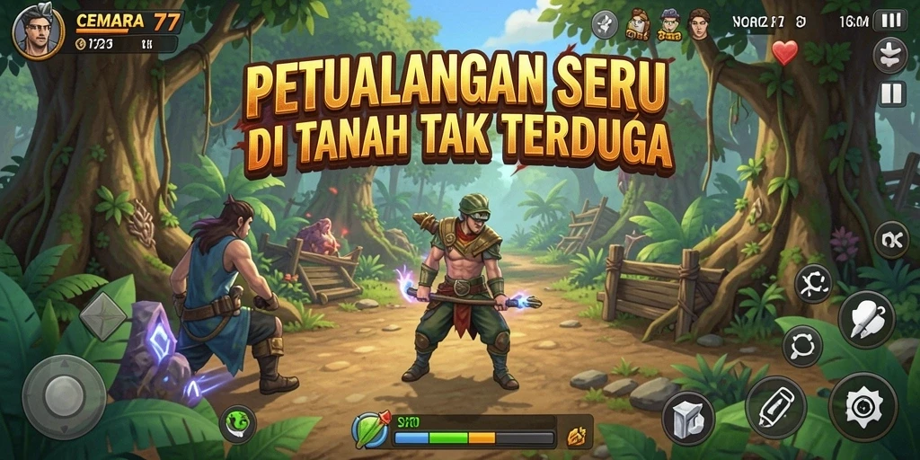 Gameplay CEMARA77 yang penuh petualangan dan tantangan.