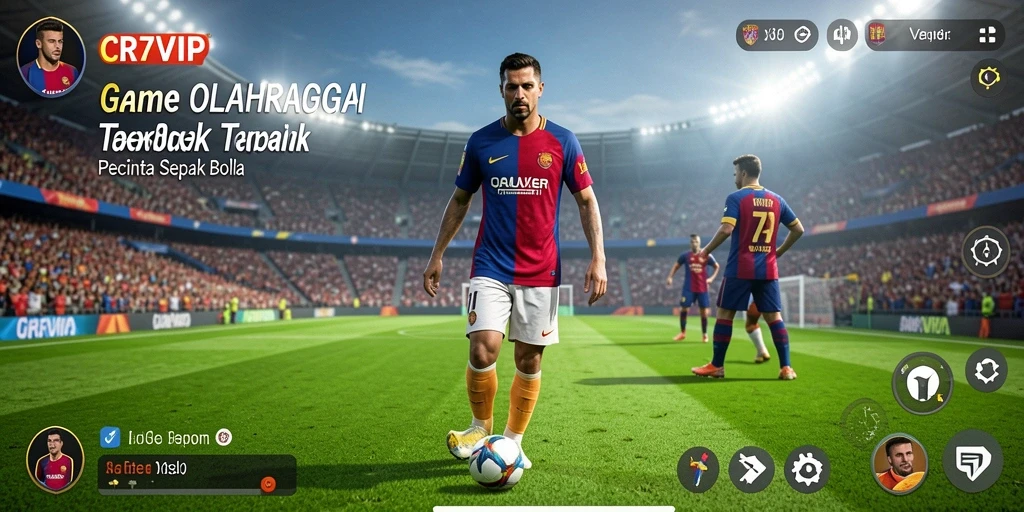 Tampilan gameplay <strong>CR7VIP</strong> yang menarik dan mendebarkan saat pertandingan.