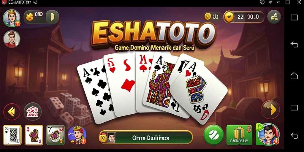 Tampilan menarik dari gameplay ESHATOTO yang seru.