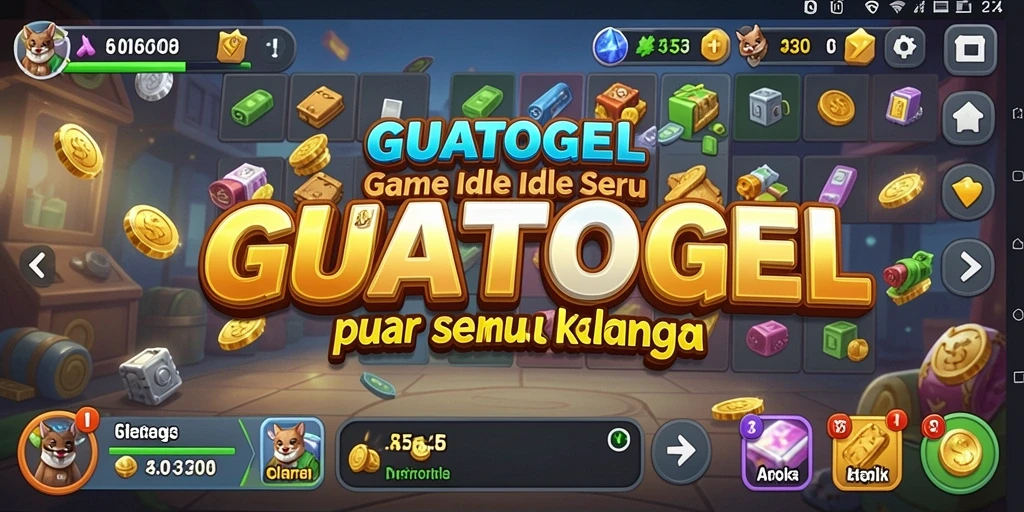 Tangkapan layar GUATOGEL menampilkan karakter dan gameplay yang menarik.
