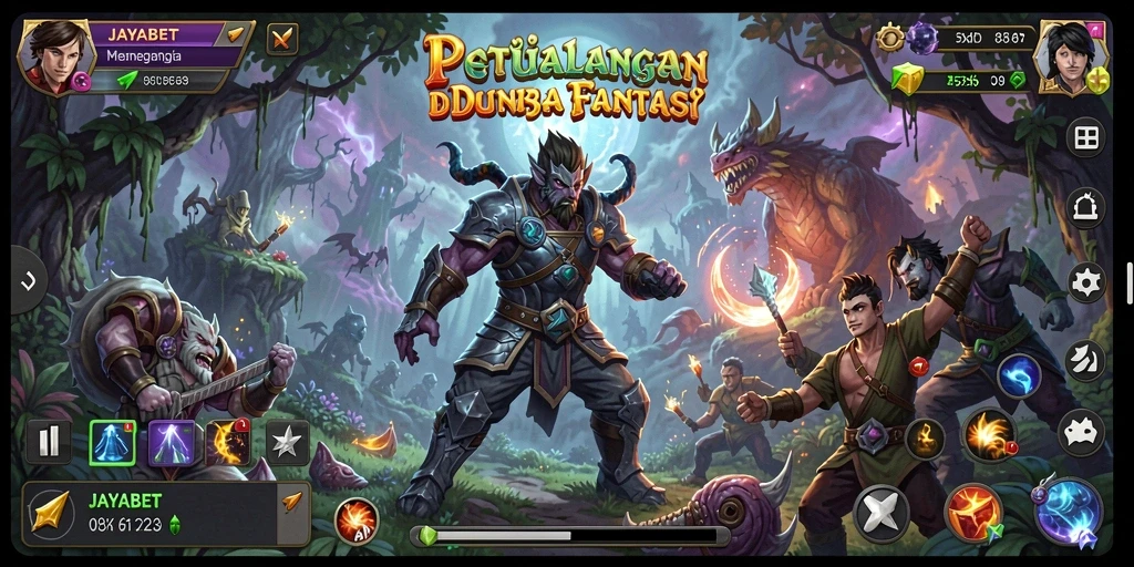Screenshot utama JAYABET menampilkan suasana petualangan yang mendebarkan.