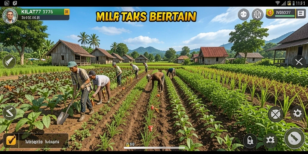Gameplay menarik KILAT77 dalam berkebun dan mengelola ladang.