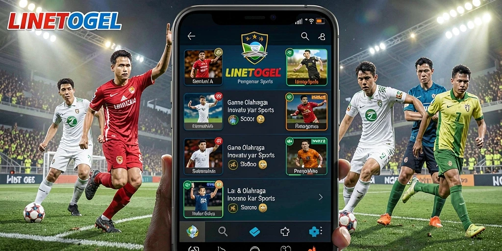 Screenshot gameplay LINETOGEL menampilkan aksi olahraga seru dan interaktif.