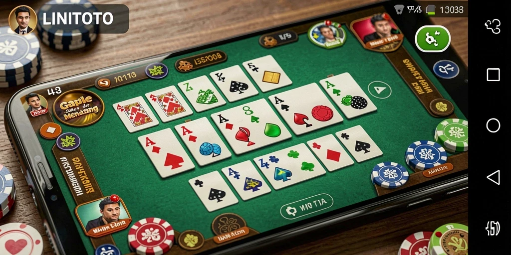 Tampilan gameplay seru LINITOTO dengan grafis menarik.