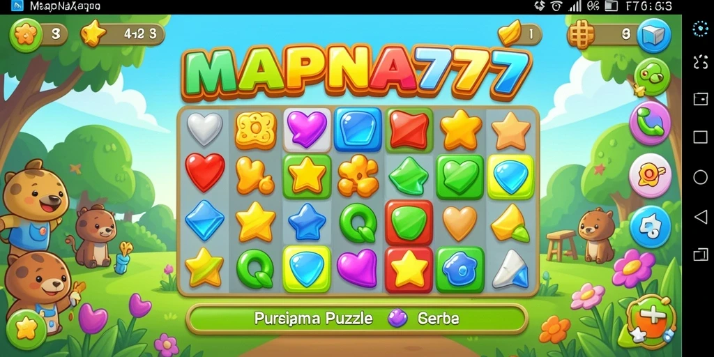 Gameplay seru Match-3 dengan grafis yang menawan.