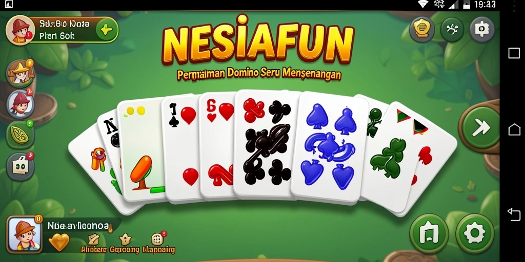 Tampilan gameplay seru dalam NESIAFUN yang melibatkan strategi Domino.