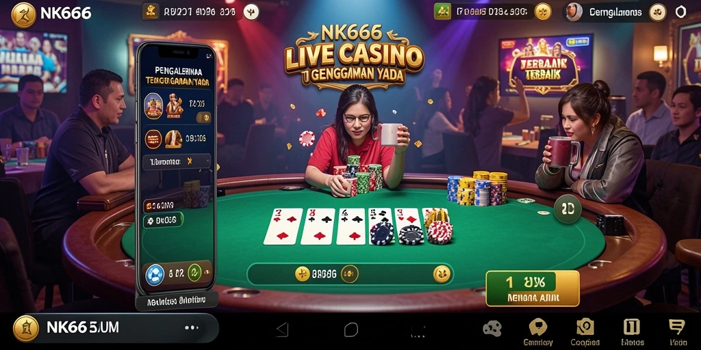 Tampilan gameplay nyata dari NK666 di Live Casino.
