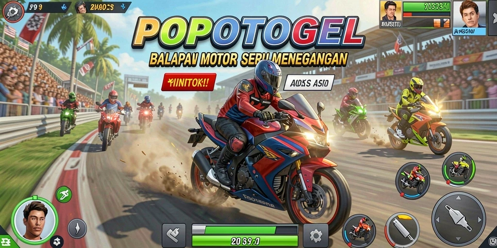 Screenshot dari gameplay seru di POPOTOGEL dengan berbagai trek menantang.