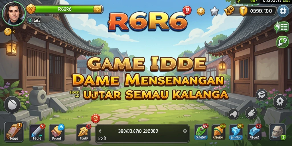 Tampilan gameplay R6R6 yang menyenangkan dan interaktif.