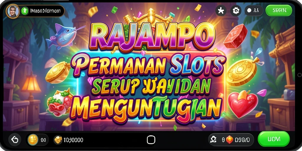 Tampilan menarik dari gameplay slot RAJAMPO yang seru.