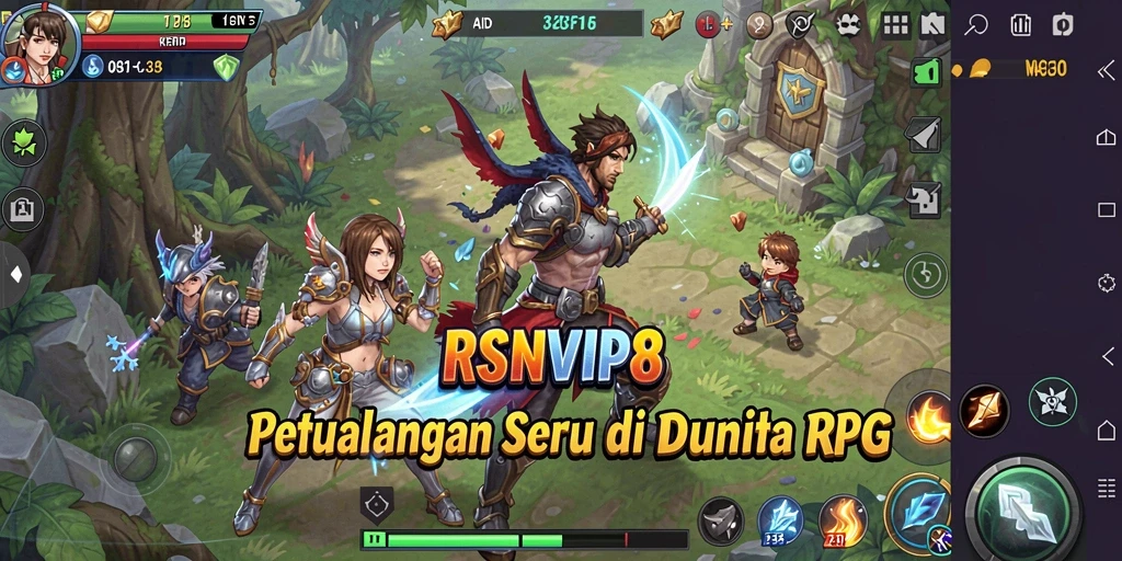 Gameplay seru RSNVIP8 dengan petualangan RPG yang memukau.